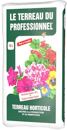 1 x 70L Plantaflor professionelle Blumenerde, Pflanzerde, Gartenerde, Universalerde, Topferde, Kübelpflanzenerde, Kultursubstrat mit Start und Langzeitdünger, Ideale Wasser- und Nährstoffspeicherung