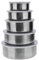 fanelod Mixing Bowls, Round Sealed Bowls Set, Stainless Steel Bowls, Nesting Bowls Set, Stackable Food Storage Bowl,Kitchen Storage Container for Cooking Food, Baking, Breading, Salad or Meal Prep, 5