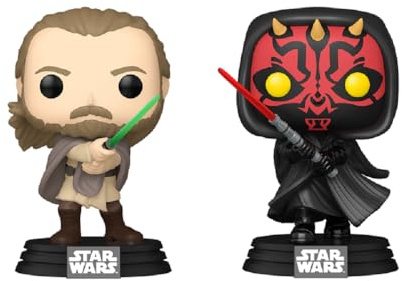 Pop! Star Wars: Qui-Gon Jinn vs Dark Maul 2er Set Vinyl Figur