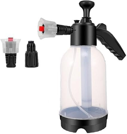 2L Snow Foam Sprayer With 2 Nozzles, Premium Snow Foam Cannon Gun, Hand Foam Sprayer Pump Action Spray Bottle, for Home Cleaning, Car Cleaning, Garden Watering