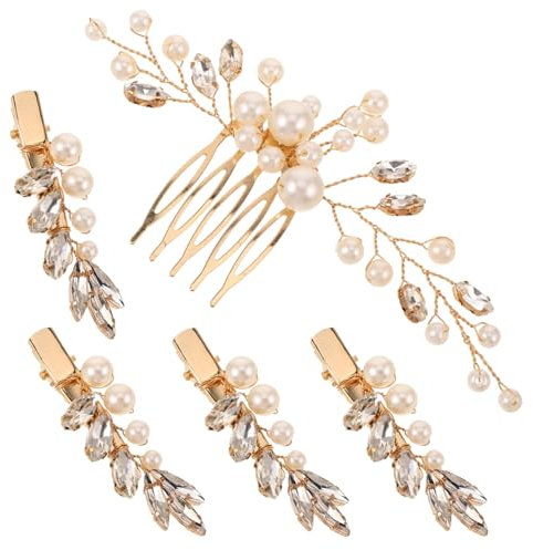 COLLBATH Hochzeits-haarkämme Mit -strass Für Damenaccessoires Brautjungfer Kopfschmuck Haarschmuck Seitenspangen Zum Festen Tragen Bei Festlichen Anlässen