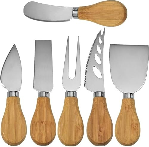 PEPAXON Edelstahl Buttermesser Klein Tafelmesser Käsemesser Holz | Ergonomischem Griff, Dessertmesser, Brotzeitmesser, 14,5x2cm