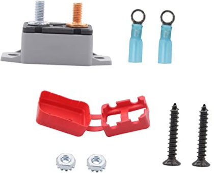 Alipis Disyuntor Manual para con y de para Barcos y Vehículos Protección Eficaz contra Sobrecorriente Instalación Rápida y Resistente la Corrosión