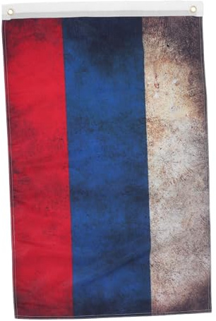 TOYANDONA Drapeau National Russe Polyester Banderole Décorative Vintage pour Festivals et Événements pour Décoration de Maison ou
