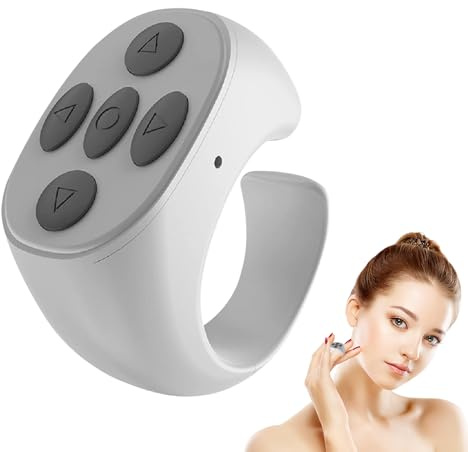 Telecomando per telefono cellulare – Robusto controller per girare le pagine a distanza | Anelli di scorrimento fotocamera ricaricabile per telefoni e tablet