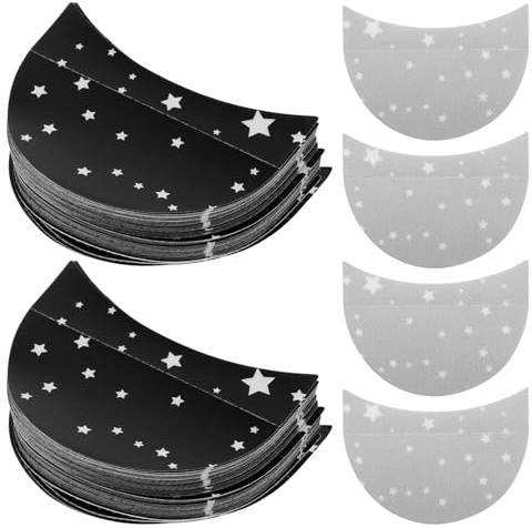 TOYZFRIENDY 100pcs Pochoirs pour Eye-liner Autocollants Fards à Paupières Protection Oculaire Anti-irritation pour Maquillage des Sourcils et Fards à Paupières Femmes