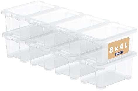 Rotho Core Basic Aufbewahrungsbox mit Deckel für einfache Aufbewahrung | Rotho Aufbewahrungsbox, Core Basic Produktfamilie, Deckel als Produktbestandteil, für Aufbewahrung und Ordnung im Alltag
