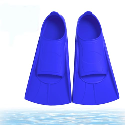 bechoanigel Schwimmflossen Kinder, Komfortable Silikon Kurz Taucherflossen, Flossen Kinder, für Schnorcheln und Schwimmtraining , Kinders Erwachsene Schnorchelflossen