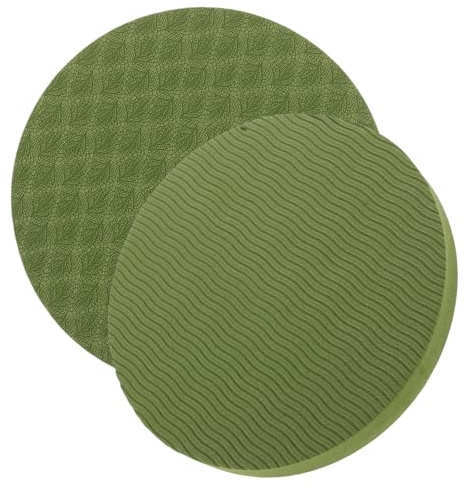 VALICLUD Coussin Genoux Yoga Portable en Eva Vert, Tapis de Yoga Fin pour Protéger les Genoux et Offrir un Confort Lors des Exercices en Intérieur