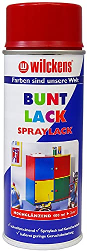 Wilckens Spraylack Buntlack Hochglanz, 400 ml, RAL 3003 Rubinrot