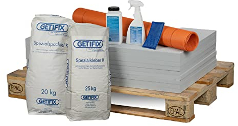 GETIFIX Klimaplatte-Set 25 mm für 5 m², feuchteregulierende Kalziumsilikatplatten, Dämmplatten, verbessert das Raumklima, Schimmelschutz