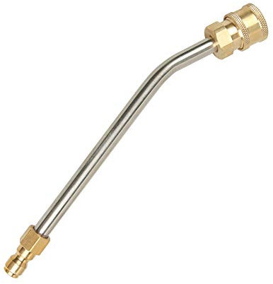 CHAVOR Pressure Washer Gutter Cleaner Attachment, 7 Inch Power Washer Extension Wand, 30 Degree Curved Rod, 1/4 Inch Quick Connect