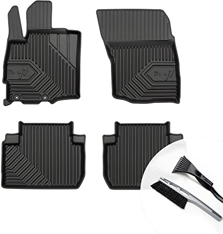 moto-MOLTICO Gummimatten Auto, 4-teiliges Set, Allwetter Gummi Fußmatten mit Rand, Antirutsch & Wasserfest Autoteppiche - passend für Mitsubishi Outlander III ab 2012