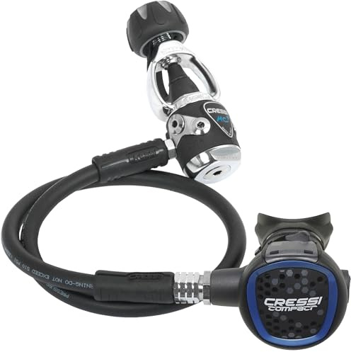 Cressi MC9/XS Compact Regulator- Atemregler zum Tauchen, INT, Blau, Unisex für Erwachsene