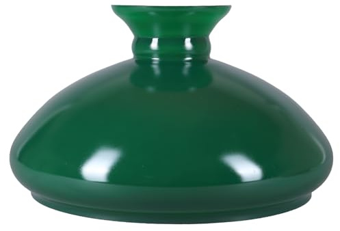 Petroleumglas Grün Ø 345mm Lampenglas Ersatzglas Leuchtenglas Petroschirm