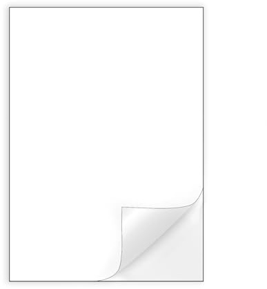 500 Hojas de Pegatinas A4, Etiquetas Autoadhesivas Imprimibles de A4 Página Completa para Impresoras de Inyección de Tinta y Impresora Láser, 210mm x 297mm