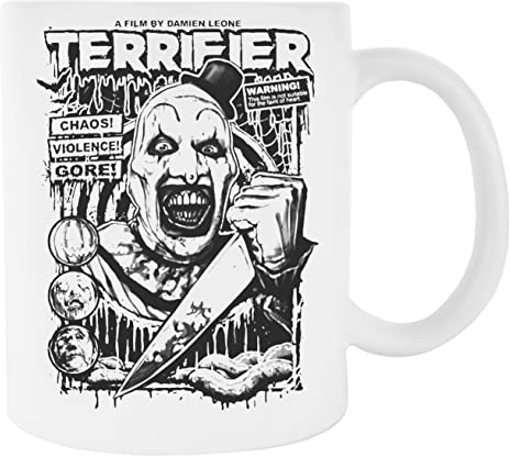 Newtee Terrifier Movie Horror Art The Clown Weißer Keramikbecher Für Kaffeetasse Für Tee