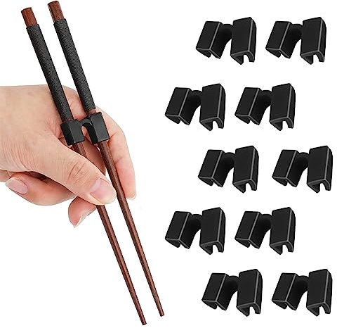 SJBAUTYO 10 pcs Chopstick Aid, Chopstick Training Aid, para adultos y niños palillos para aprender y entrenar