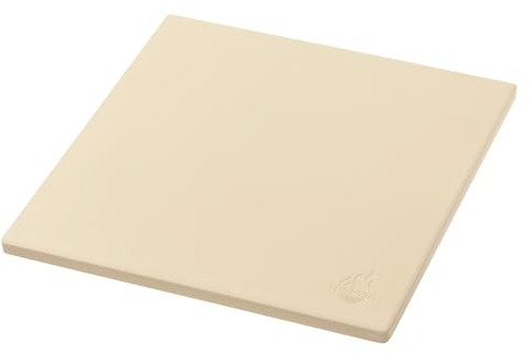 Feuergott Pierre à pizza en cordiérite, 33 cm, carrée, non traitée, à pores ouverts, pour pizza, focaccia, tartes flambées, lahmacun au four, barbecue au charbon de bois, barbecue à gaz