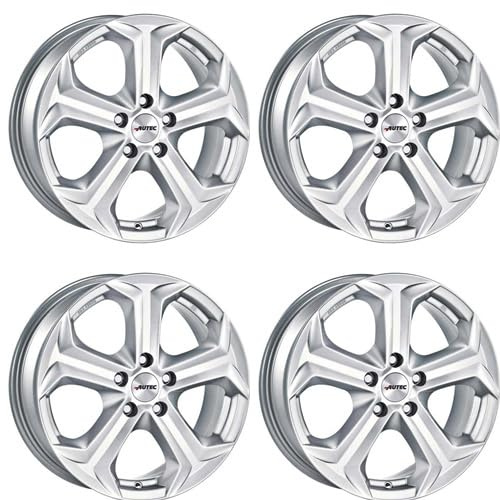 4x AUTEC Felgen Alufelgen XENOS 6.5x16 ET47 5x118 Brillantsilber kompatibel mit Opel Vivaro