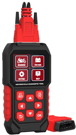 Outil de Diagnostic de Moto M4, Lecture/Effacement des Codes d'erreur, Test Rapide et de Tension, Lecteur de Codes de Moto, Scanner