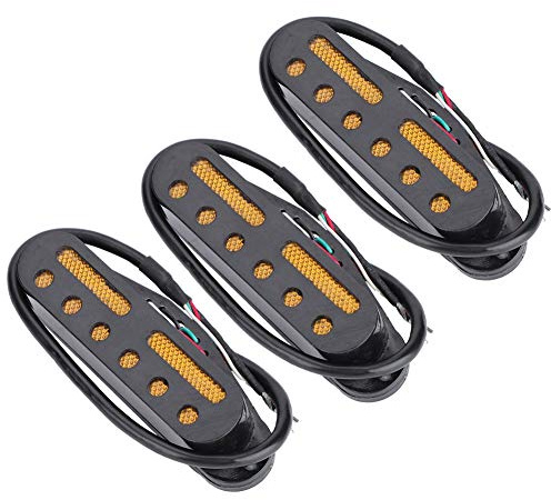 Micros à Bobine Unique, Micros de Guitare électrique Partie de Guitare 3 Pièces/ensemble Micros de Guitare à Pont Central à Col Simple Bobine SSS Micros de Guitare pour Guitare