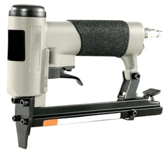 Grapadora neumática sin aceite Grapadora neumática for tapicería serie 71 calibre 22 N7116, compatible con grapas de corona de 9,0 mm y longitud de 6 a 16 mm for uso en carpintería