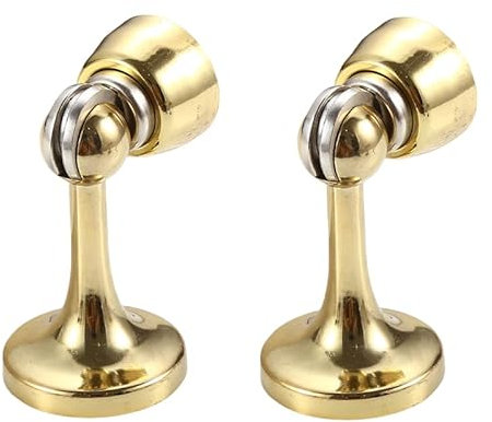 Anti-Tor-Aufprall, Starker magnetischer Zinklegierungs-verdickter Tür-Saug-Wand-Saug-Antikollisions-Boden-Saug-Tür-Saug-Schlafzimmer-Badezimmer-Türstopper(Gold)
