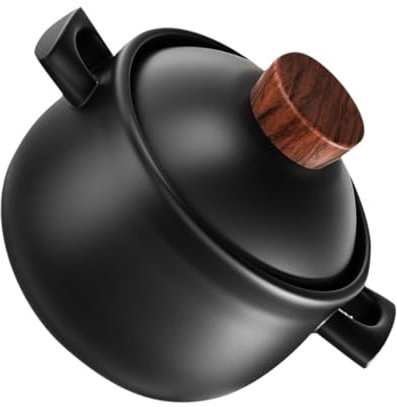 LIFKOME Pentola in Ceramica Coperchio Casseruola Per Cucina Casalinga Per Brasare Zuppe Cucinare Porridge Utilizzare Su Piano Cottura