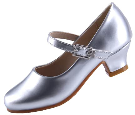 EIGHT KM Ragazze Tacco Alto Pattini di Vestito Mary Jane Principessa Festa di Nozze Pompa Scarpe Glitter Scintillante