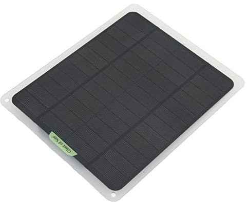 Tomvorks Kit de Chargeur de Batterie Solaire Portable, Sortie en Double USB 12V 20W Monocristalline, Léger et Portable, Imperméable, Robuste, Circuit de sécurité, Large applicabilité,