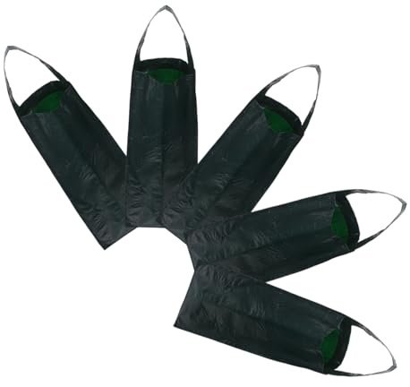 HANABASS 5piezas Bolsas para Plantar Fresas De Unidades con Orificios Jardinería Colgante para Vertical De Fresas y Tomates