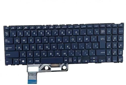 LXCOZED Laptop-Tastatur für ASUS ZenBook 15 UX533 UX533F UX533FN UX533FD UX533FAC UX533FTC UX534 UX534FA mit Hintergrundbeleuchtung, blau, Japanisch, JP(UX533 Japanese)