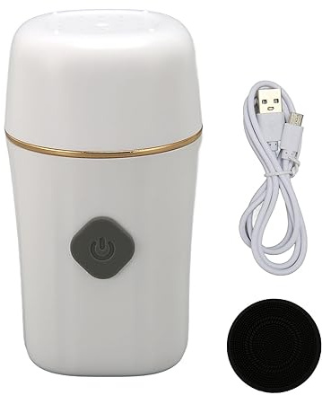 Ansiktsrengöringsborste Elektrisk ansiktsskrubber 2 i 1 USB uppladdningsbar mjuk silikonborste Hudexfolierande rengöringsborste för alla hudtyper
