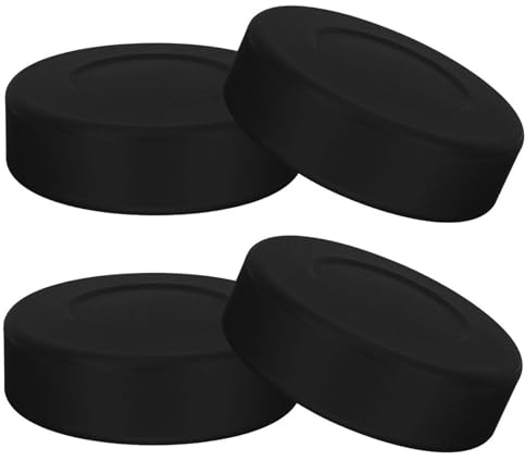 Generisch Ice Hockey Practices Pucks - Official Regulation Size, 4-Pack Floor Hockeys Puck for Training, Durable Practice for Adults and Children, ICES Training Equipment Classic Skills Development