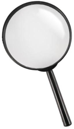 1PCS 18.7cm Large Magnifying Glass, 100mm Oversized Lens Handheld Magnifier, STEM Hobby Tool for Insect Observation, Spy Games & Detective Role Play, for Men & Women