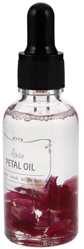 ERINGOGO Aceite Esencial de Rosa para Rostro y Cabello, Hidratación Profunda y Antienvejecimiento, en Envase de Vidrio para Masaje Corporal y Capilar