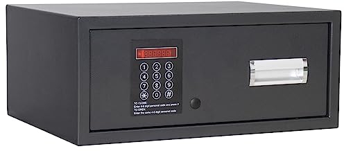 Profirst Caser 2 Kurzwaffentresor Elektronikschloss einwandig Stahl Anthrazit HxBxT 200x470x370 mm Notöffnung möglich Befestigungsmaterial