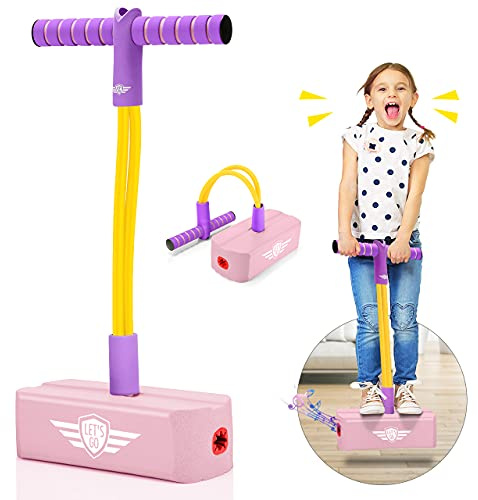 Toyzey Pogo Leksak för utomhusbruk från 3–12 år, trädgårdsleksak, hoppstång