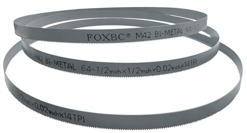 FOXBC 64-1/2 Inch Bi-Metal Bandsaw Blade, 64-1/2 X 1/2 X 14 TPI for Cutting Metal