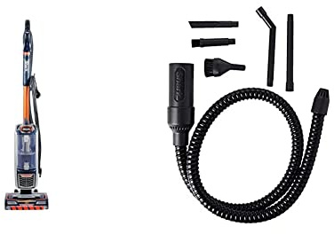Shark Upright Vacuum Cleaner [NZ801UKT] Powered Lift-Away, Navy and Orange & Car Detail Kit [XHMCR380EUK] Official Accessory Compatible with Selected Vacuum Cleaners, Black