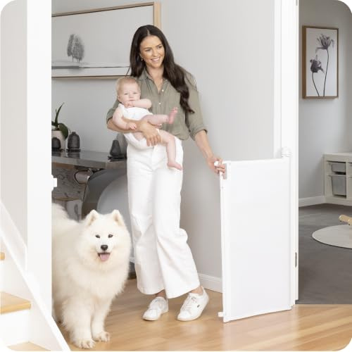 Perma Child Safety 2691 Kinderschutzgitter, weiß, 98 cm hoch, ausziehbar bis 2 m breit