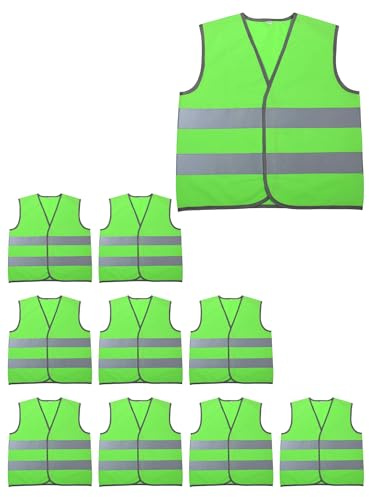 Adigau Kinder Reflektierende Weste Set Personalisierte Hi-Vis Reflektierende Weste Sicherheitsweste Leichtes Atmungsaktives Design Reflektierende Streifen füR Sicherheit