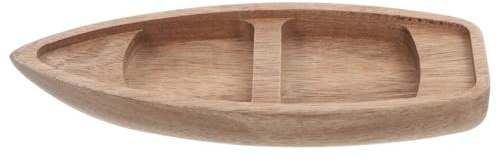Levemolo Modellboot Holzboot Miniatur Kanu aus Naturholz Unvollendetes Holzkanu Deko für Matrosenparty Selbstgemacht Kunsthandwerk Tischdekoration Wohnaccessoires