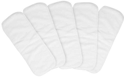 Naroote Inserts de Couches en Tissu, Doublures de Couches en Tissu Couches Lavables Réutilisables pour Bébés Inserts de Doublure pour bébé en Microfibre Inserts Absorbants Lavables 3L