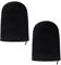KEYRI 2 Piezas Gants Autobronzant Lavables Effet Uniforme Gants de Bronzage Double Face Réutilisables Pour l'application de Crème ou D'écran Solaire Gants Applicateurs pour Les Bains de Soleil (Noir)