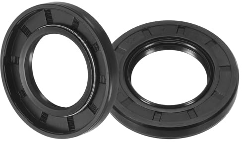 QUARKZMAN TC Öldichtung 30mm x 52mm x 7mm 2 Stück | Wellendichtring Nitrilkautschuk Dichtungen Doppellippe mit Feder für Mechanische Antriebsachse Lagerwelle Schwarz