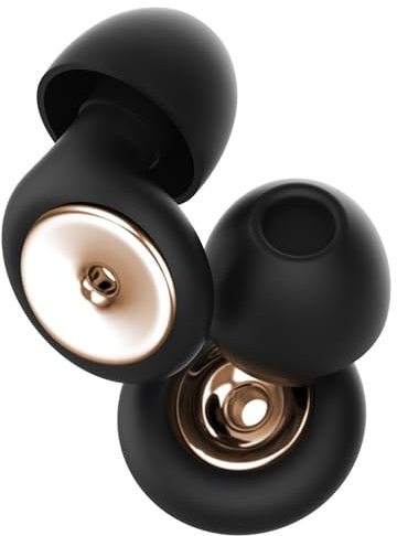 4 paia di 4 taglie Tappi orecchie dormire in Morbide,Tappi per le Orecchie Antirumore Lavabili, Riutilizzabili,confortevoli per la riduzione del rumore pensati per sonno,viaggi,XS/S/M/L (Oro)