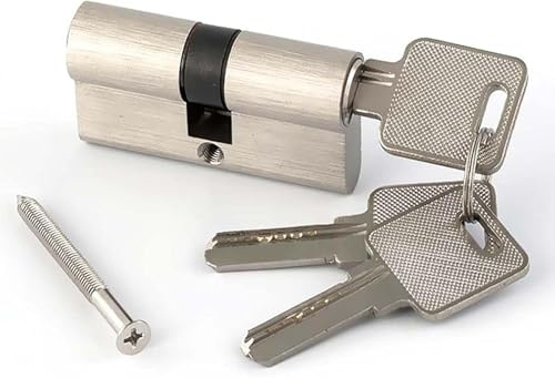 70mm Euro Barrel Lock 35/35 Tür-Barrel Lock, Euro Doppelzylinder, Anti-Bump, Anti-Drill Und Anti-Pick Türschloss Mit 3 Schlüsseln, Geeignet Für Holz-, Upvc- Und Verbundtüren, 60MM(30+30)