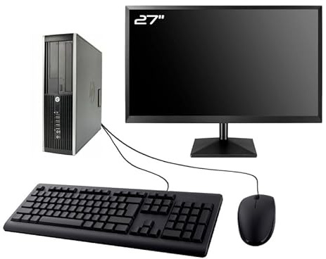 PC HP Elite 8200 SFF Ecran 27 I7-2600 32 Go RAM SSD 1To Graveur DVD W11 WiFi (Reconditionné)